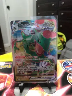 Pokemon TCG Rayquaza VMAX Crown Zenith Holo Ultra Rare Card 101/159 - Image 1