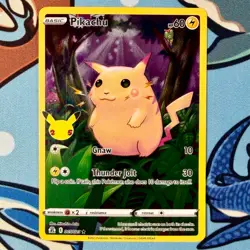Pikachu 005/025 Pokemon Celebrations - Full Art Holo Rare NM 25th Anniversary - Image 2