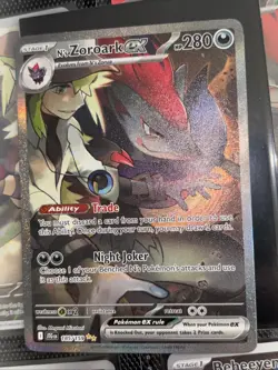 N's Zoroark ex 185/159 Pokemon Journey Together NM - Image 4