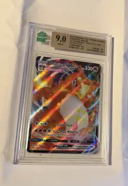 2020 POKEMON SWORD & SHIELD DARKNESS ABLAZE #020/189 CHARIZARD VMAX MNT 9.0 - Image 1