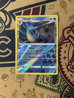 KINGDRA Pokemon Burning Shadows Rare Reverse Holo 31/147 - Image 3