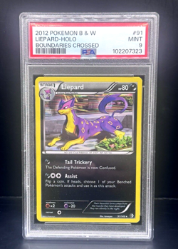 Pokemon PSA 9 Liepard 91/149 Boundaries Crossed Holo Rare MINT - Image 1