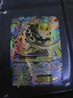 2016 Pokemon XY Steam Siege Mega M Steelix Full Art Ultra Rare EX 109/114 NM!! - Image 1