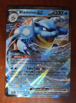 Blastoise ex 030/142 Double Rare Holo SV07: Stellar Crown NM Pokemon - Image 1