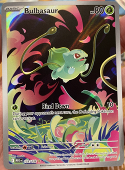 Pokemon Bulbasaur 133/132 Illustration Rare Holo ME01: Mega Evolutions (NM) - Image 1