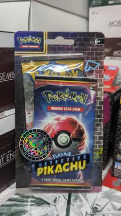 Pokemon TCG Detective Pikachu Checklane Hanging Blister Pack Sun & Moon + Coin 820650806353 - Image 1
