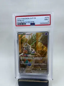 2024 POKEMON SVP EN-SV BLACK STAR PROMO #075 MIMIKYU PSA 9 - Image 1