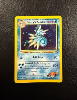 2000 Pokemon Promo - Misty's Seadra - Holo - Prerelease - With a Swirl! - Image 1