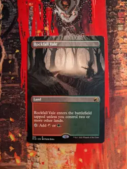 MTG Card: (1x) Rockfall Vale (Innistrad: Midnight Hunt) BORDERLESS - Image 1