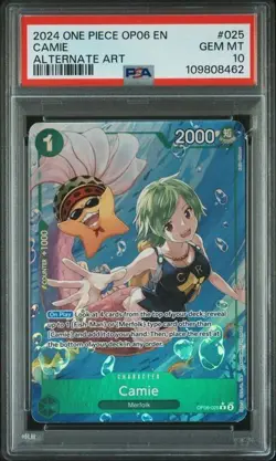 2024 One Piece Wings of The Captain Camie OP06 #025 Alternate Art PSA 10 - Image 1