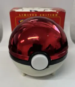 1999 Burger King Pokemon Pokeball with 23K Gold Plated Card TOGEPI Red Box LE - Image 4