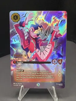 Powerline 233/204 World’s Greatest Rock Star Disney Lorcana TCG Enchanted NM - Image 1