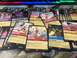 Disney Lorcana Cards 100 Bulk Mixed Card Lot TCG Chapter 1-10 C/UC/R/ FOILS - Image 1