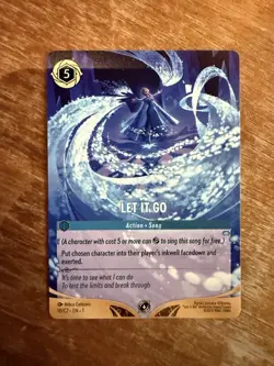 Disney Lorcana Let It Go DLC NON FOIL Promo - Image 1