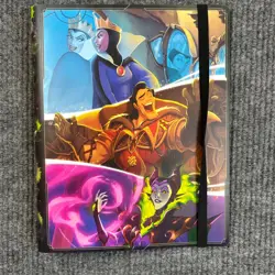 Disney Lorcana Villians 9 Pocket Binder Portfolio Costco Promo Holds 252 Cards - Image 1