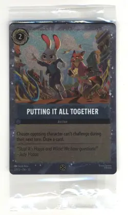 New Sealed Disney's Lorcana Putting It All Together 27/P3 Promo Zootopia 2 - Image 1