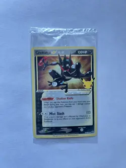 *CRIMP ERROR* Pokemon TCG Greninja Gold Star SWSH144 Black Star Promo Sealed - Image 1