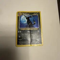 Pokemon Umbreon Holo Rare TCG Card 13/75 Neo Discovery Damaged/ HP - Image 1