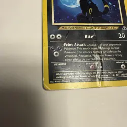 Pokemon Umbreon Holo Rare TCG Card 13/75 Neo Discovery Damaged/ HP - Image 2