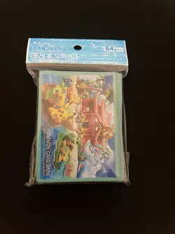 Pikachu Okinawa SEALED Card Sleeves Deck Shield 64 Official Pokemon Center Japan - Image 1