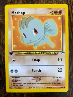 Machop 1st Edition 73/105 - Neo Destiny - Near Mint - Image 1