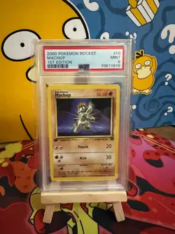 2000 Pokemon Rocket Machop 1st Edition 59/82 - MINT PSA 9 - Image 1