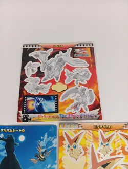 Japanese Pokemon The Movie Stickers 2011 Ash Reshiram Pikachu Set Of 3 - Image 4