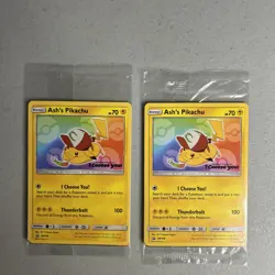 Ash’s Pikachu TCG SM108 Pokemon: The Movie “I Choose You” Promo Card (Sealed) x2 - Image 1