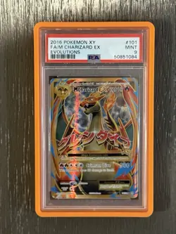 M Charizard Ex 2016 Pokemon XY Evolutions PSA 9 - Image 1