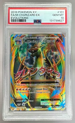 131739627 M Charizard EX 2016 Pokemon XY Evolutions #101 PSA 10 - Image 1