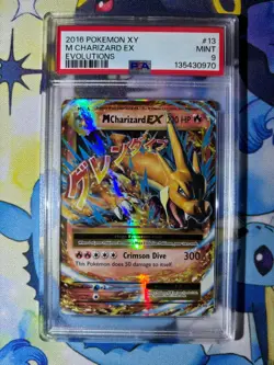 PSA 9 M CHARIZARD EX 2016 POKEMON XY EVOLUTIONS #13 - Image 1