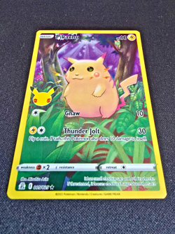 2021 Pikachu Pokemon Celebrations 25th Anniversary Full Art Holo 005/025 Rare - Image 2