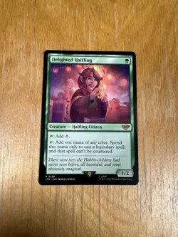 MTG - Delighted Halfling (0158) Near Mint Lord of the Rings - Image 1