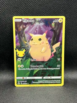 Pikachu 005/025 HOLO RARE Celebrations Pokemon FULL ART 25th Anniversary English - Image 1