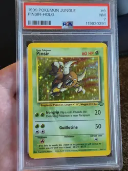 Pinsir 9/64 - Jungle Set - 1999 - Holo Rare Pokemon Card - TCG WotC PSA 7 NM - Image 1