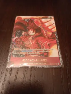 One Piece TCG Monkey.D.Luffy 1st Anniversary Card OP05 ST01-012 - Image 1