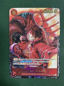 One Piece TCG Card Monkey D.Luffy ST01-012 OP05 1st Anniversary English - Image 1