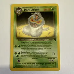 Pokemon Dark Arbok 60 HP Rare 19/82 Team Rocket 1999 Wizards English TCG Card - Image 1