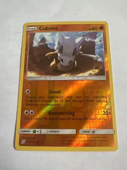 Cubone 105/236 Reverse Holo SM - Unified Minds - Pokemon Card - NM - Image 1