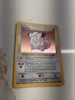 Pokemon TCG Clefairy Holo Card Base Set, Shadowless Rare, 5/102 NM/LP - Image 1