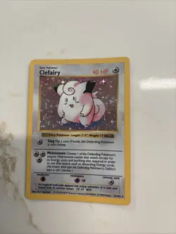 Pokemon TCG Clefairy Holo Card Base Set, Shadowless Rare, 5/102 NM/LP - Image 4
