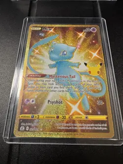 Pokemon TCG Celebrations Mew Gold Full Art Holo Card 25/25 Secret Rare - Image 2