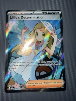 Pokemon TCG Lillie's Determination Trainer Card Holo Rare 169/132 NM Ungraded - Image 3