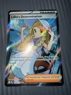 Pokemon TCG Lillie's Determination Trainer Card Holo Rare 169/132 NM Ungraded - Image 4