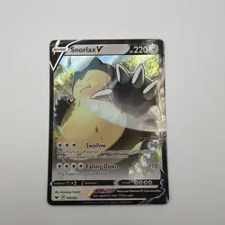 Snorlax V 141/202 Ultra Rare SWSH01: Sword & Shield Base Set Pokemon Card NM/M - Image 1