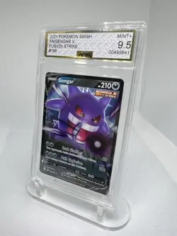 🔥 2021 Pokemon Gengar V Fusion Strike 156/264 Holo AGS MINT 9.5 Card #156 - Image 2