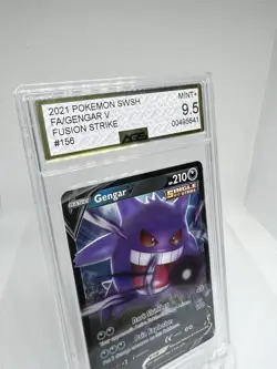 🔥 2021 Pokemon Gengar V Fusion Strike 156/264 Holo AGS MINT 9.5 Card #156 - Image 3
