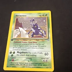 Heracross 1st Edition Neo Genesis 6/111 Holo Rare 2000 Pokemon Vintage - Image 1
