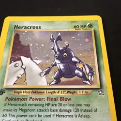 Heracross 1st Edition Neo Genesis 6/111 Holo Rare 2000 Pokemon Vintage - Image 2