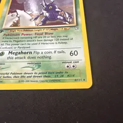 Heracross 1st Edition Neo Genesis 6/111 Holo Rare 2000 Pokemon Vintage - Image 4